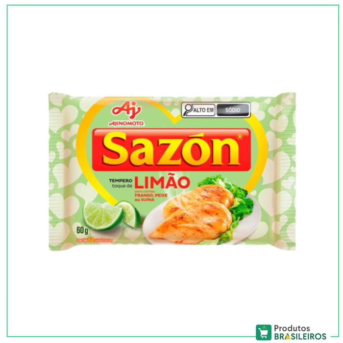 Tempero Toque de Limão / Lemon Seasoning SAZON - 60g - Produtos Brasileiros