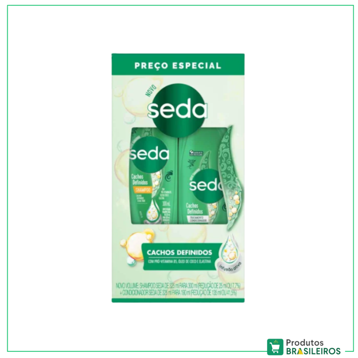 Kit Cabelos Cacheados / Kit Curly Hair SEDA - 490ml - Produtos Brasileiros