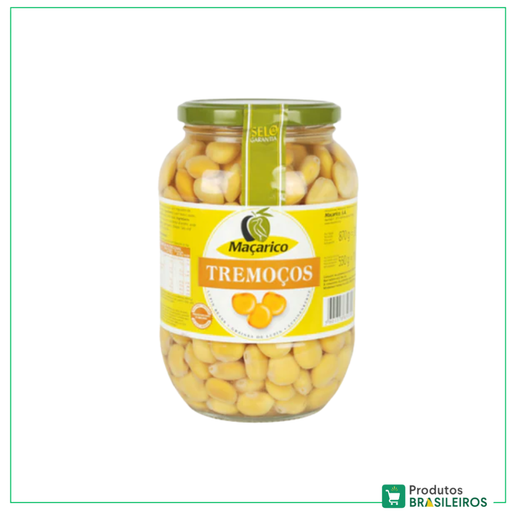 Tremoços em Conserva / Lupins Beans MAÇARICO - 520g - Produtos Brasileiros