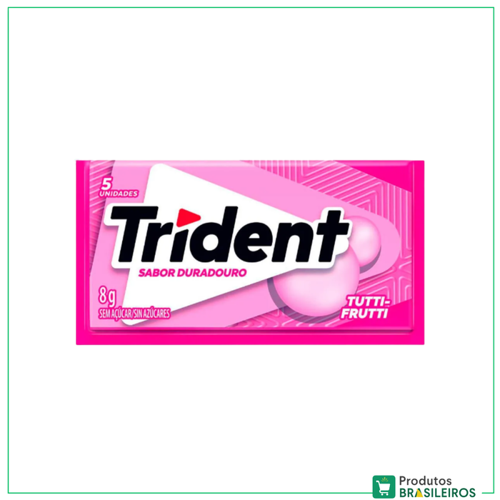 Chiclete de Tutti Frutti / Tutti Frutti Chewing Gum TRIDENT - 8g