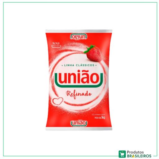 Açúcar Refinado / Refined Sugar UNIÃO - 1Kg - Produtos Brasileiros