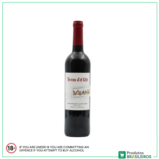 Vinho Tinto Alentejano / Red Wine TERRAS D'EL REI - 750ml - Produtos Brasileiros
