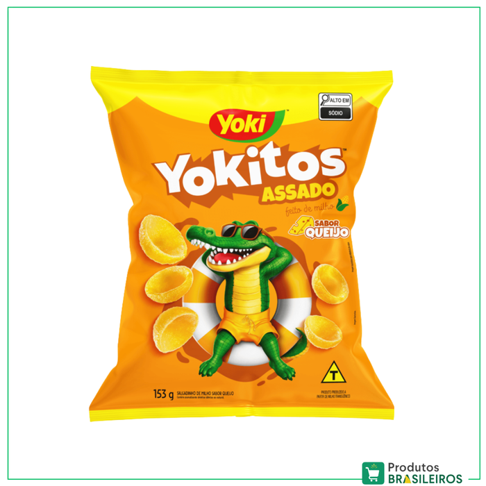 Salgadinho de Queijo / Cheese Shells Shaped YOKITOS - 153g
