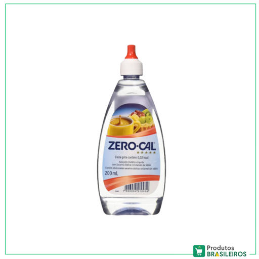 Adoçante Líquido / Sweetener ZERO-CAL - 100ml - Produtos Brasileiros