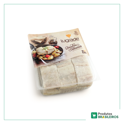 Bacalhau Seco Selecionado LUGRADE - 1Kg - Produtos Brasileiros