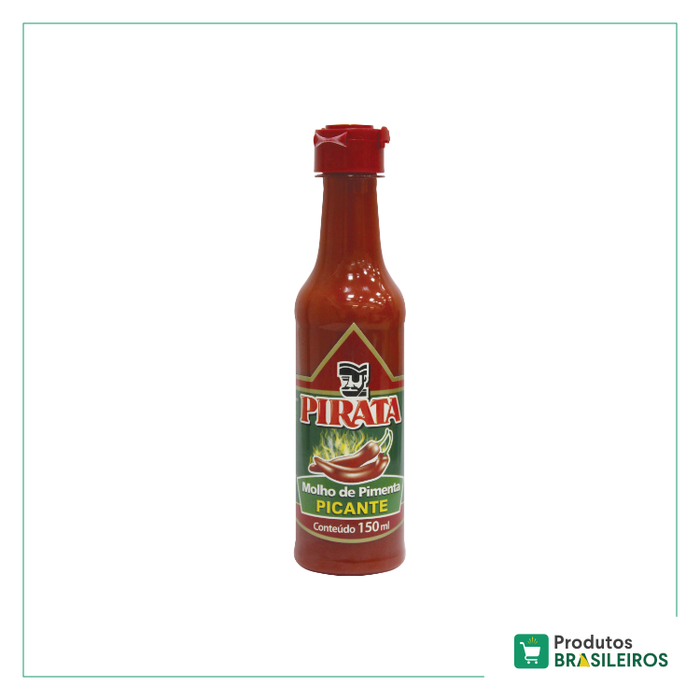 Molho de Pimenta Picante PIRATA - 150ml - Produtos Brasileiros
