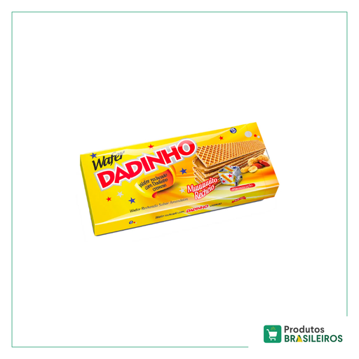 Biscoito Wafer Amendoim DADINHO - 130g - Produtos Brasileiros
