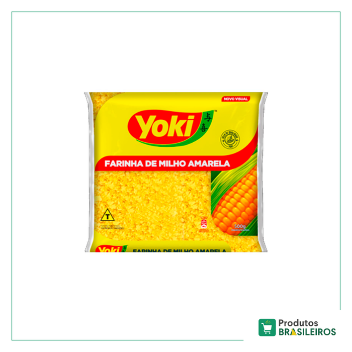 Farinha de Milho "Amarela" Biju YOKI - 500g- Produtos Brasileiros