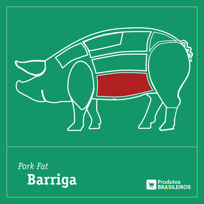 Toucinho de Porco / Pork Fat (Kg) - Produtos Brasileiros