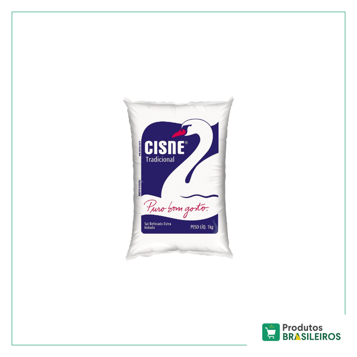 Sal Refinado CISNE - 1kg - Produtos Brasileiros