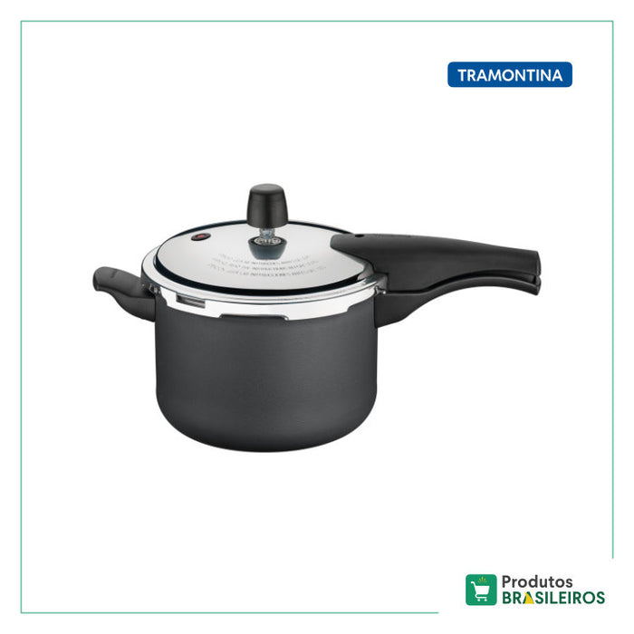 Panela de Pressão Antiaderente TRAMONTINA - 4.5L - Produtos Brasileiros