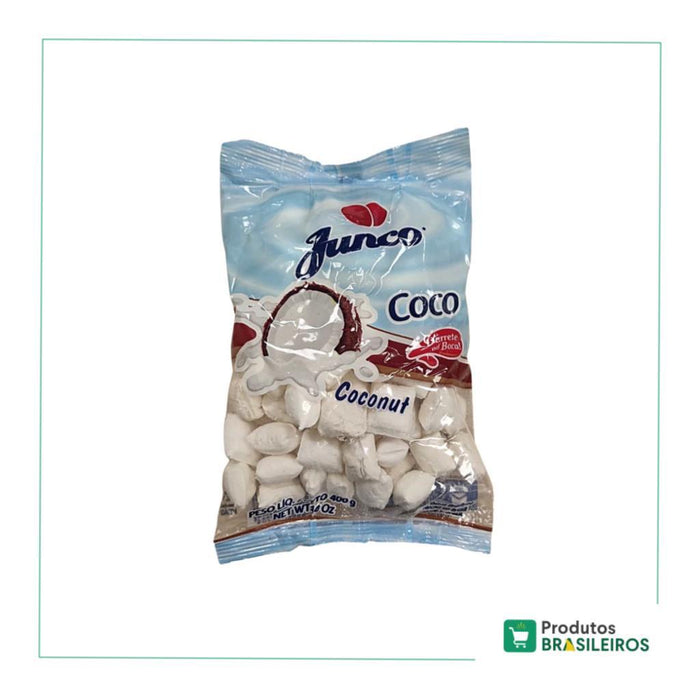 Bala de Coco JUNCO - 400g - Produtos Brasileiros