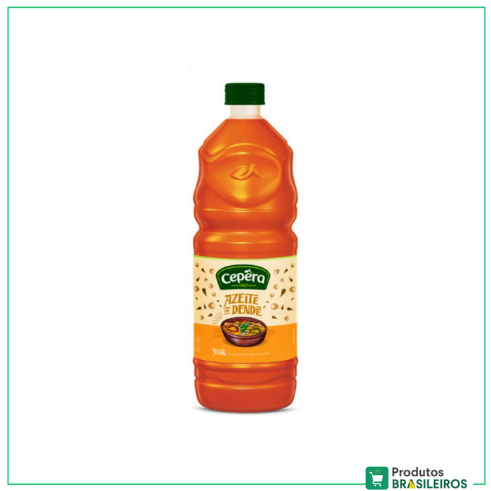 Azeite de Dendê CEPÊRA - 900 ml - Produtos Brasileiros