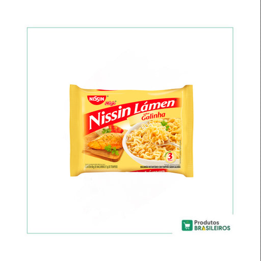 Miojo Sabor Galinha NISSIN - 85g - Produtos Brasileiros