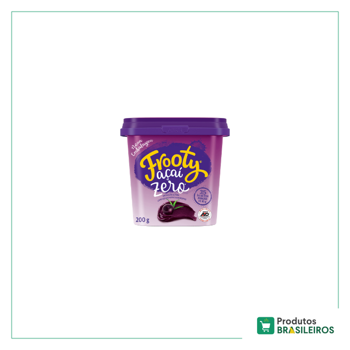 Açaí com Guaraná Zero FROOTY - 200g - Produtos Brasileiros
