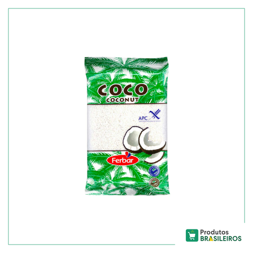 Coco Ralado FERBAR - 200g - Produtos Brasileiros