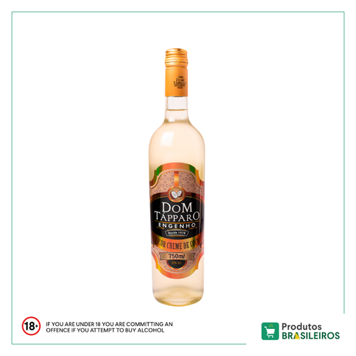 Licor Creme de Coco DOM TAPPARO - 750ml - Produtos Brasileiros