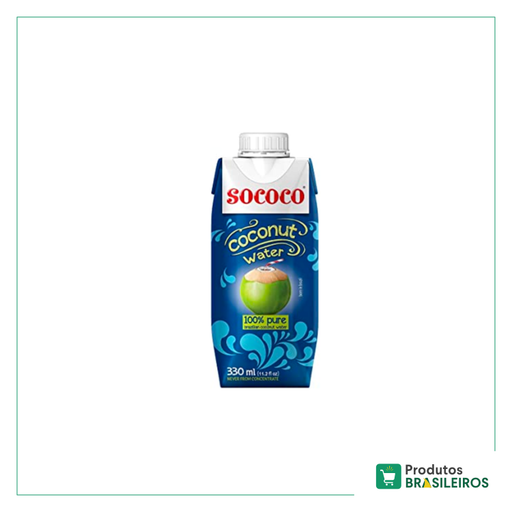 Água de Coco SOCOCO - 330ml - Produtos Brasileiros
