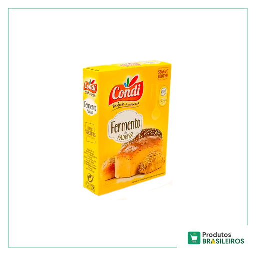 Fermento em Pó de Padeiro CONDI - 4 x 11g - Produtos Brasileiros