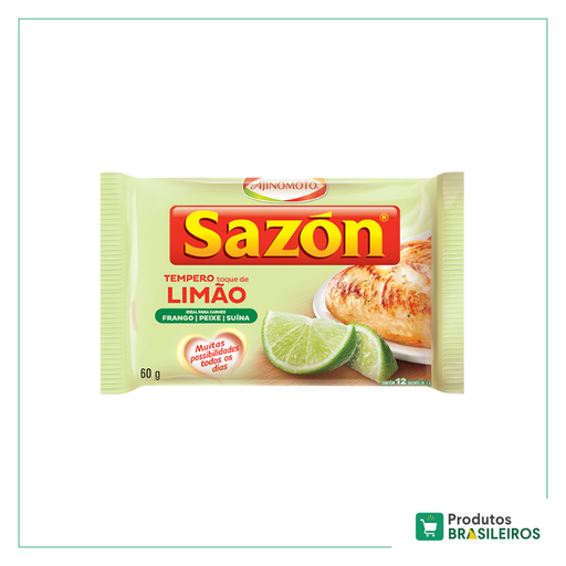 Tempero Toque de Limão SAZON - 60g - Produtos Brasileiros