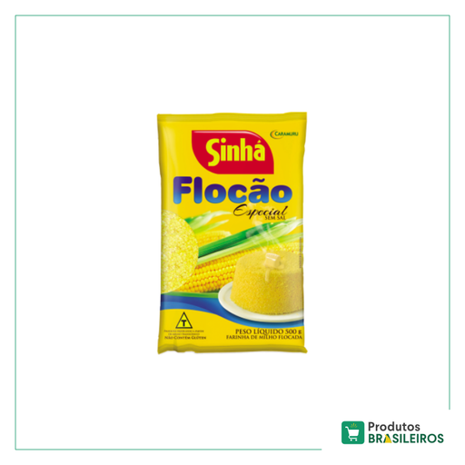 Flocão de Milho SINHÁ - 500g - Produtos Brasileiros