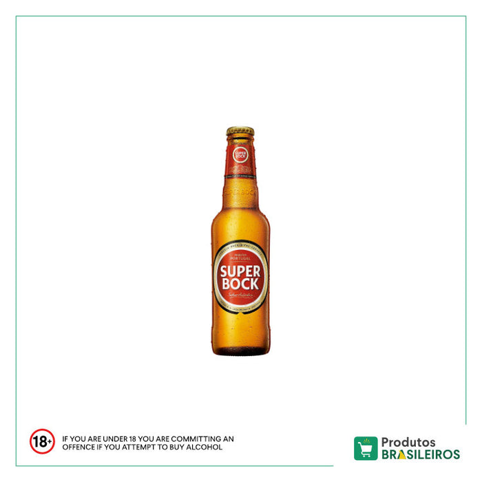 Cerveja SUPER BOCK Long Neck - 330ml - Produtos Brasileiros