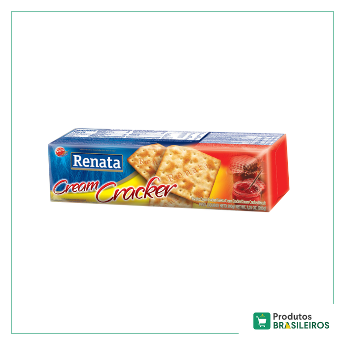 Biscoito Cream Cracker RENATA - 200g - Produtos Brasileiros