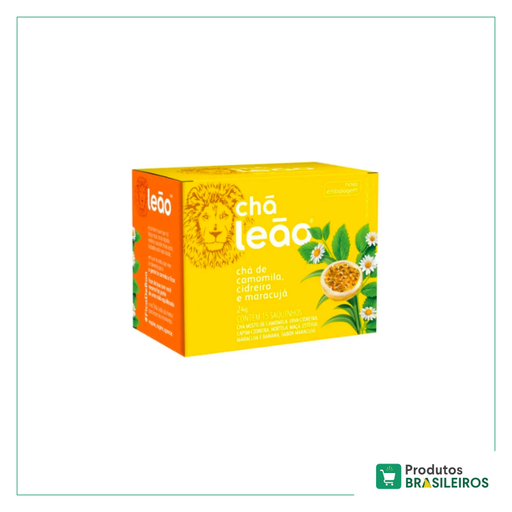 Chá de Camomila, Cidreira e Maracujá LEÃO - 24g (15 sachês) - Produtos Brasileiros