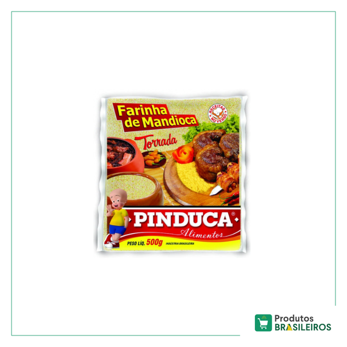 Farinha de Mandioca Torrada PINDUCA - 500g - Produtos Brasileiros