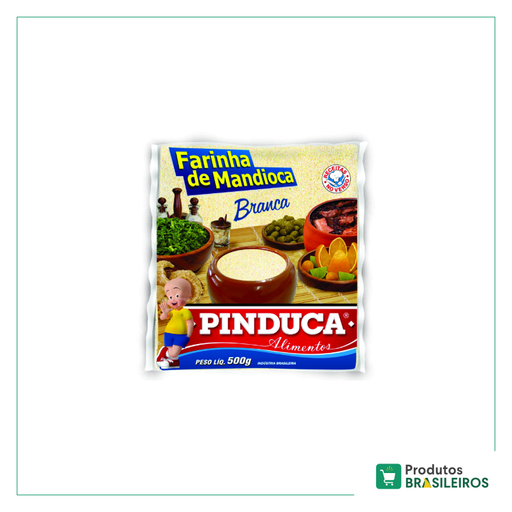 Farinha de Mandioca Branca PINDUCA - 500g - Produtos Brasileiros