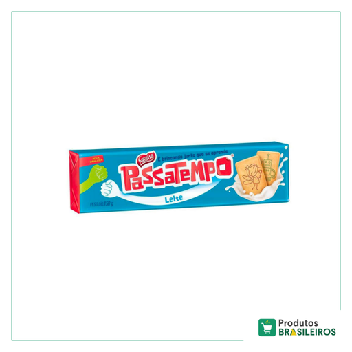 Biscoito Passatempo de Leite NESTLÉ - 150g - Produtos Brasileiros