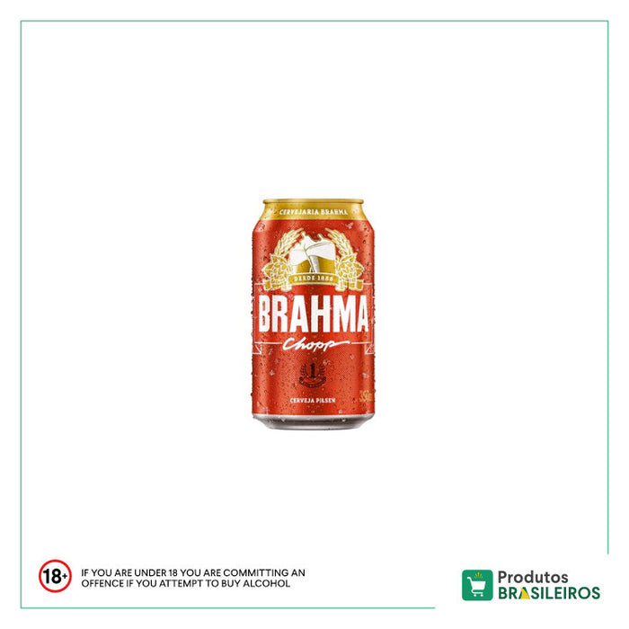 Cerveja BRAHMA Lata - 350ml - Produtos Brasileiros