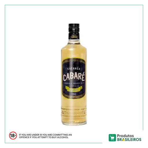 Cachaça Ouro CABARÉ - 700ml - Produtos Brasileiros