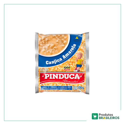 Canjica Amarela PINDUCA - 500g - Produtos Brasileiros