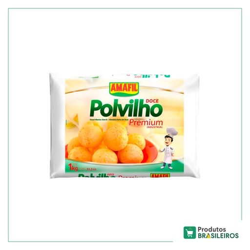 Polvilho Doce AMAFIL Premium - 1kg - Produtos Brasileiros