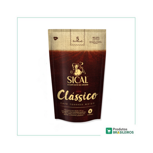 Café Clássico Moagem Normal SICAL - 250g - Produtos Brasileiros
