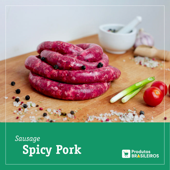 Linguiça de Porco com Pimenta / Spiced Pork Sausage (Kg) - Produtos Brasileiros