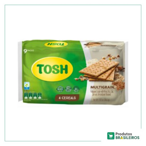 Biscoito 4 Cereais TOSH - 256g - Produtos Brasileiros