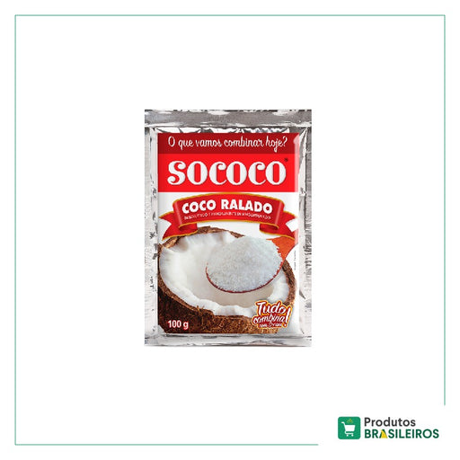 Coco Ralado SOCOCO 100g - Produtos Brasileiros
