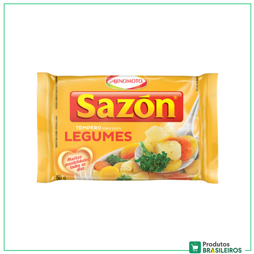 Tempero para Legumes SAZON - 60g - Produtos Brasileiros